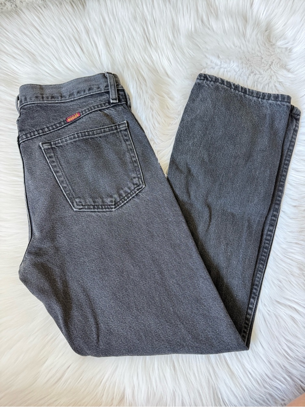Rustler Women's Straight Jeans in Washed Charcoal